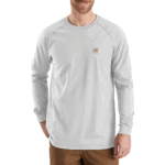 Carhartt Light Gray X-Large Tall Mens Flame-Resistant Force Long Sleeve T-Shirt Class 3 (Big & Tall) Shirt US