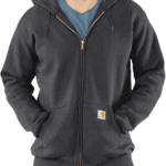 Carhartt Carbon Heather X-Large Big Tall Men's Loose Fit Midweight Full-Zip Sweatshirt X-Large Tall