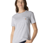 Carhartt Heather Gray X-Large womensLoose Fit Heavyweight Short-Sleeve Pocket T-Shirtheather gray