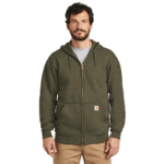 Carhartt Moss X-Large mens Loose Fit Midweight Full-zip Sweatshirt fashion hoodies US
