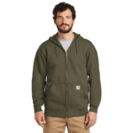 Carhartt Moss Large Tall Men's Loose Fit Midweight Full-Zip Sweatshirt