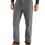 Carhartt Gravel 42W x 30L Men's Relaxed Straight Rigby Lined Dungaree W42 x L30